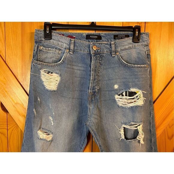 Guess Men’s Jackson Relaxed Tapered Jeans Size 30 Button Fly (4357) - Picture 3 of 11